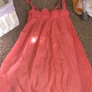 PEACH PRIVATE GALLERY DRESS